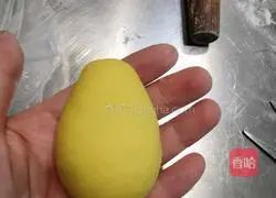 Illustration of how to make pumpkin and cow bean paste buns 8