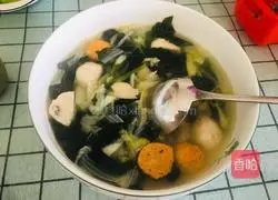 Sea vegetable and fish ball soup recipe 6