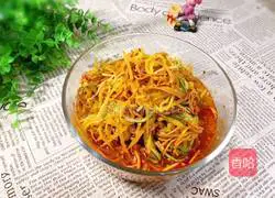 Illustration of how to make Cordyceps flowers mixed with mixed vegetables 12