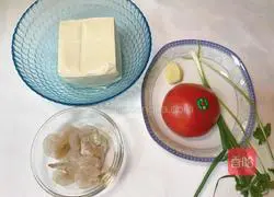Shrimp and tofu Illustration of how to make soup 1