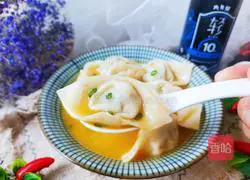 Illustration of how to make wontons with shepherd's purse and fresh meat in sour soup 15