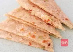 Illustration of how to make salt and pepper scallion pancake 6