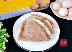 Illustration of how to make soba noodle and egg salty cake 11