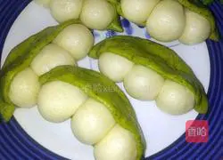 Illustration of how to make pea steamed buns 7