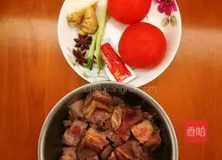 Tomato stew Illustration of how to make beef brisket 1