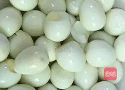 Illustration of braised pork, bean curd and quail eggs 3