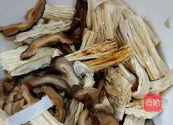 Illustration of how to make cold yuba and shiitake mushrooms 6