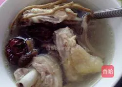 Illustration of how to make tea tree mushroom stewed with chicken soup 4