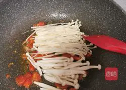 Illustration of how to make double mushroom tofu soup 8