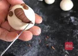 Illustration of how to make little elephant steamed buns 6