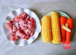 Corn Carrot Pork Ribs Soup Recipe Illustration 1