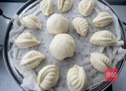 Illustration of how to make whole wheat salt and pepper shell flower rolls 17