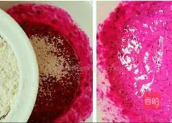 Illustration of how to make dragon fruit soft cake 4