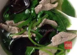 Spinach and Pork Liver Soup Recipe Illustration 8