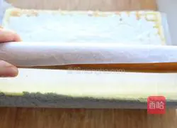 Illustration of how to make Matcha stump cake roll 20