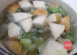 Illustration of how to make green radish and snow pear soup 11