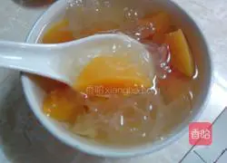 Illustration of how to make papaya, snow fungus and sugar water 6
