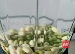 Illustration of how to make yellow and mung bean milk 2