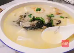 Illustration of how to make crucian carp tofu soup 8