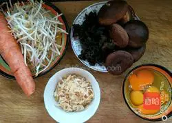 Illustration of how to make nutritious vegetarian buns 1