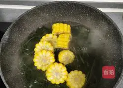 Kelp, corn and fish ball soup Practice illustration 6