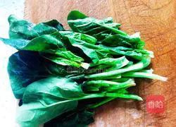 Illustration of how to make cold spinach vermicelli 4