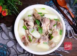 Yam Pork Belly and Big Bone Soup Recipe Illustration 17