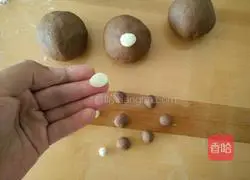 Illustration of how to make cartoon cocoa steamed buns 17