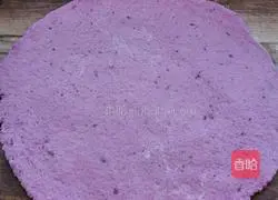 Illustration of how to make purple sweet potato two-color steamed buns 9