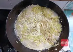 Illustration of how to make soy pot noodles 12