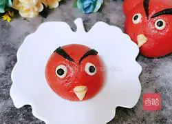 Illustration of how to make Angry Birds Bean Paste Buns 16