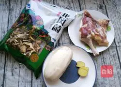 Lotus root and duck leg stew Illustration of how to do it 1