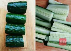 Illustration of how to make cold sweet and sour cucumber 3