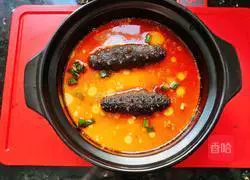 Illustration of how to make sea cucumber and egg liquid 6