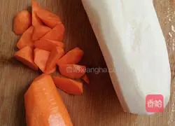 Rice cooker lotus root, carrot and pork ribs soup recipe 3