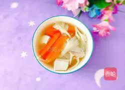 Illustration of how to make mushroom and tofu soup 13