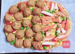 Illustration of how to make sea and land pizza 11