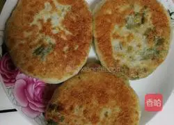 Illustration of how to make leek, egg and shrimp pancakes 8