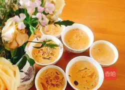 Illustration of how to make isinglass stewed in milk 6