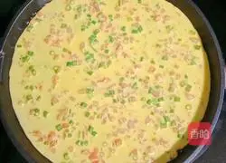 Illustration of how to make tomato egg pancake 9