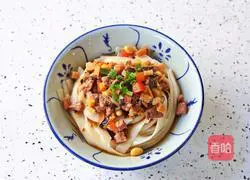 Illustration of how to make Laba noodles 17