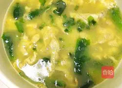 Lettuce leaves soaked Egg soup recipe 7