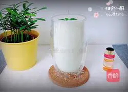 Illustration of how to make green yogurt smoothie (removing heat) 8