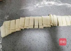 Illustration of how to make red pepper and ham sausage rolls 16