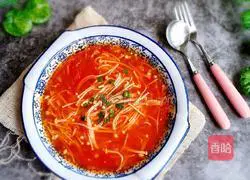 Illustration of how to make tomato and mushroom soup 8