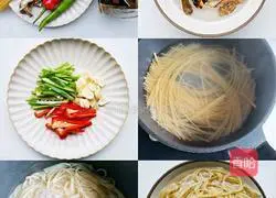 Illustration of how to make porcini pasta 1