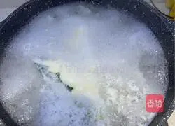 Spinach, egg and vermicelli soup recipe 3