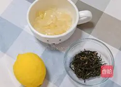 Illustration of how to make lemon iced black tea 1