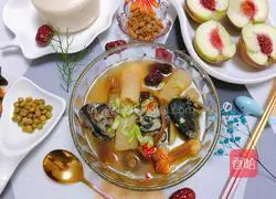 Illustration of the most nourishing [Three-bacteria snail slices, bamboo fungus and black-bone chicken in a pot] 6