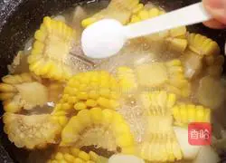 Corn, yam and pork ribs soup recipe 13